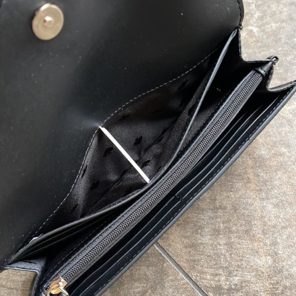 Kate Spade Marti Large Slim Flap Wallet Black - Picture 11 of 16